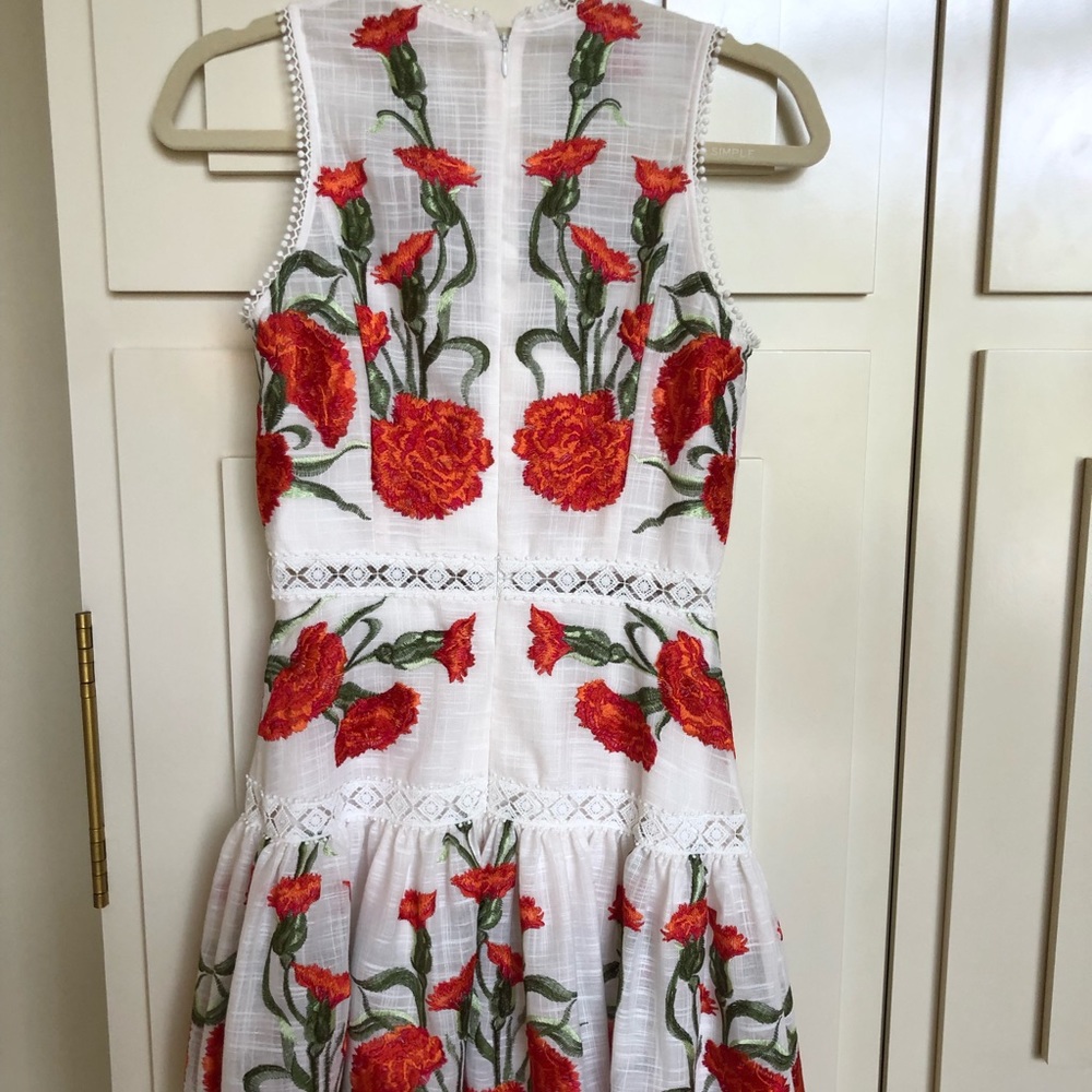 Alexis Sabella Sleeveless Embroidered Linen Dress